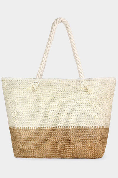 Two Tone Beach Tote