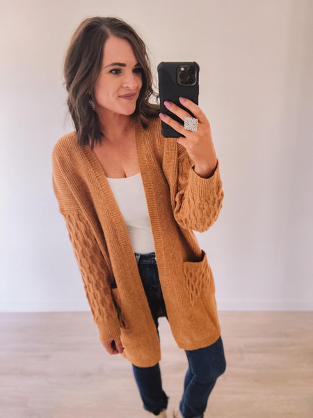 Autumn Calls Cardigan (Ochre)