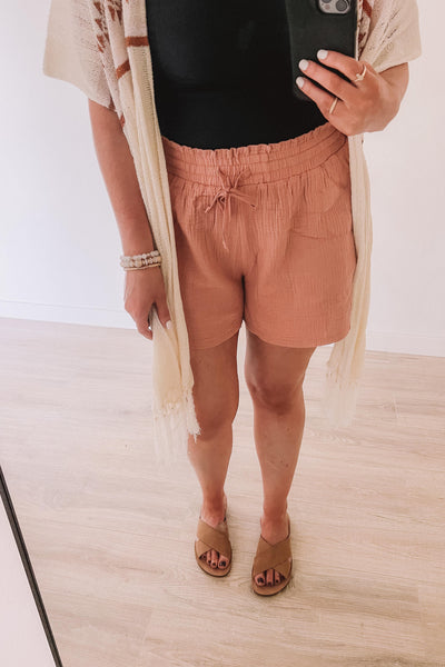 (SALE) Beachy Gal Linen Shorts