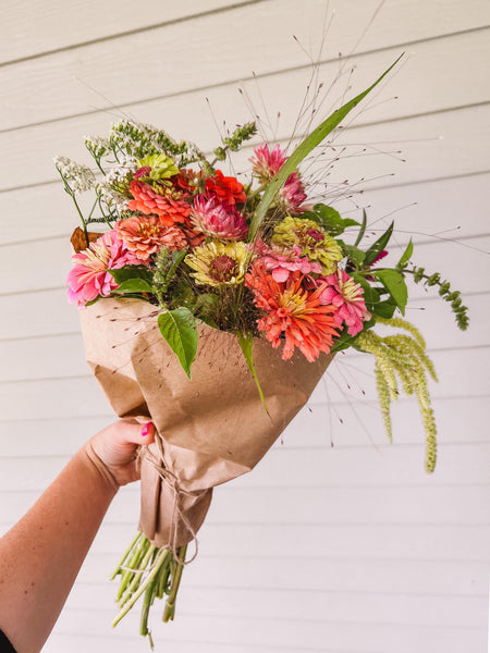 WRAPPED Flower Bundle