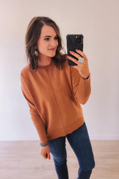 Catch Me Falling Sweater (Camel)