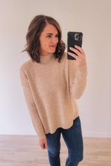 Comfortable Charm Sweater (Taupe)