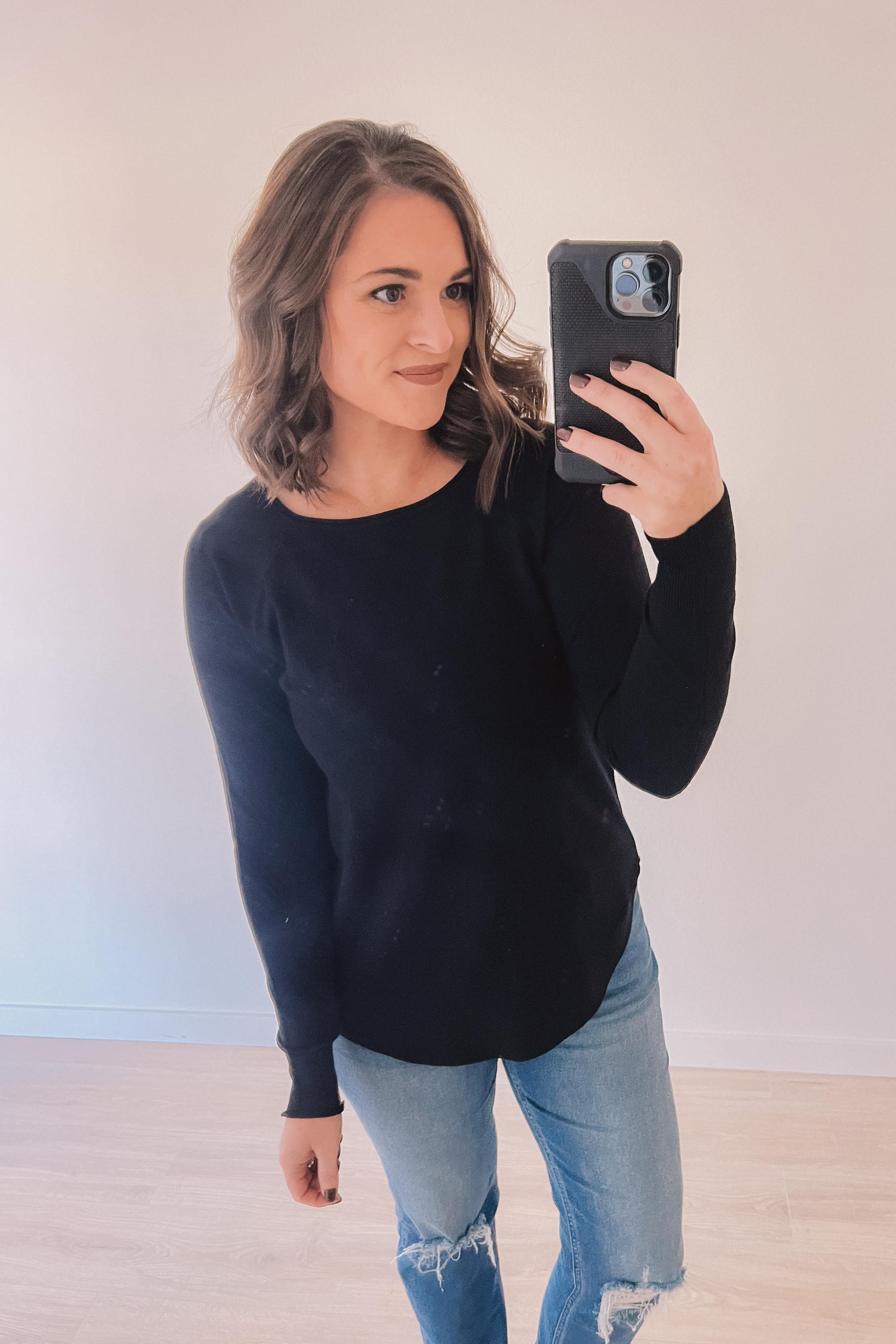 Cozy Town Sweater (Black)