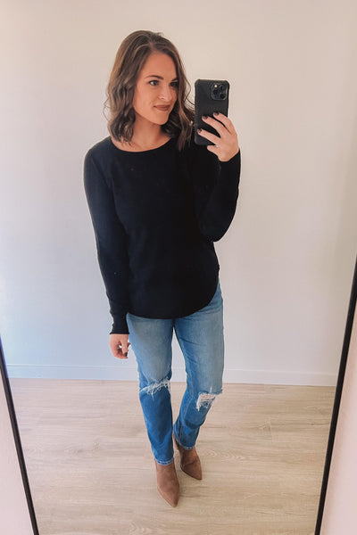 Cozy Town Sweater (Black)