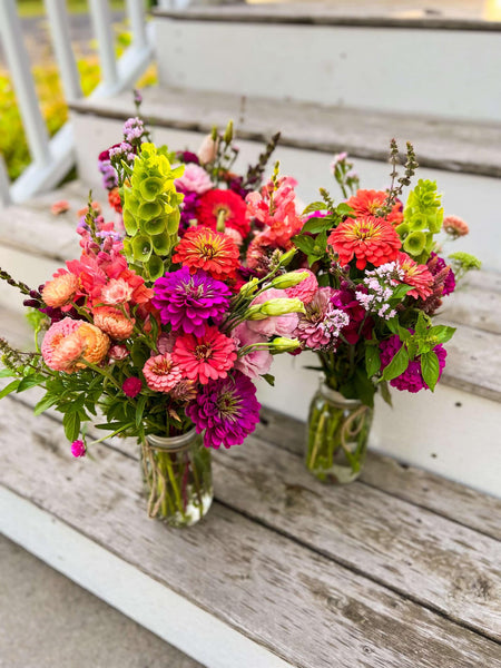 Monthly Subscription (FOUR Arranged Mason Jar Bouquets)