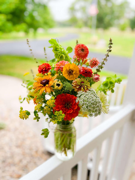 Monthly Subscription (FOUR Arranged Mason Jar Bouquets)