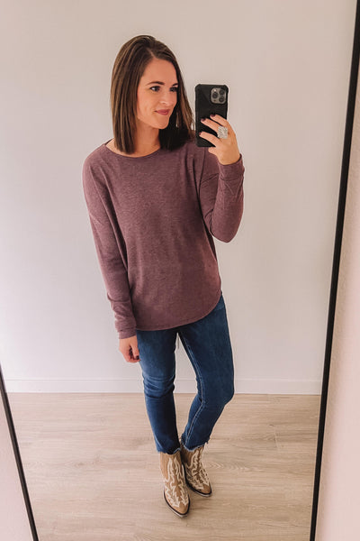 In The Mood Sweater (Plum)