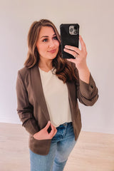 Make It Work Blazer (Cocoa)