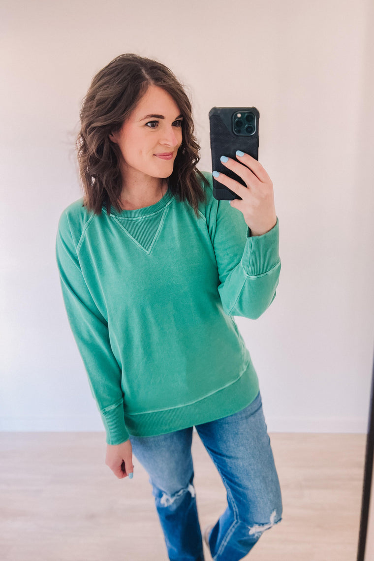 Mood Booster Pullover (Mint)