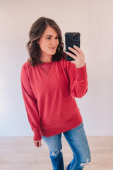 Mood Booster Pullover (Red)