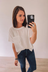 Fancy Pocket Tee (White)