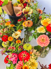 THREE MASON JAR Bouquet  Subscription (During the months of July-September)