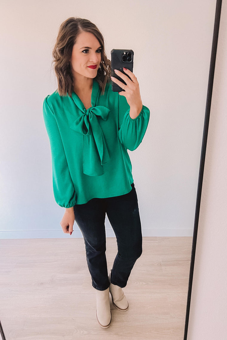 Yuletide Blouse (Green)