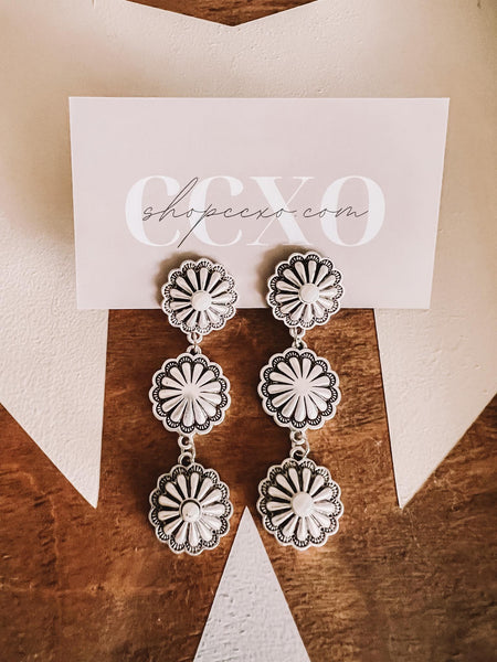 Laredo Earrings (White)