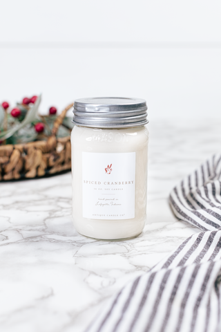 Spiced Cranberry 16oz Mason Jar Candle