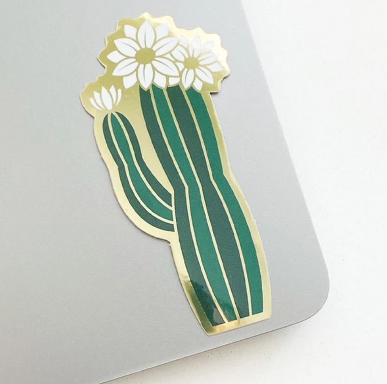 Olivia Blooming Cactus Sticker