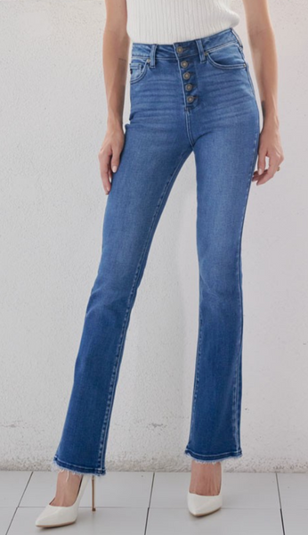 KanCan High Rise Button Denim (Oakley)