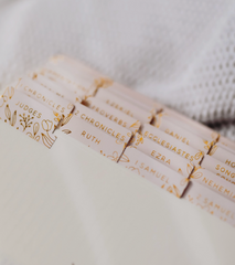 Gold Foil Bible Tabs - Light Peach