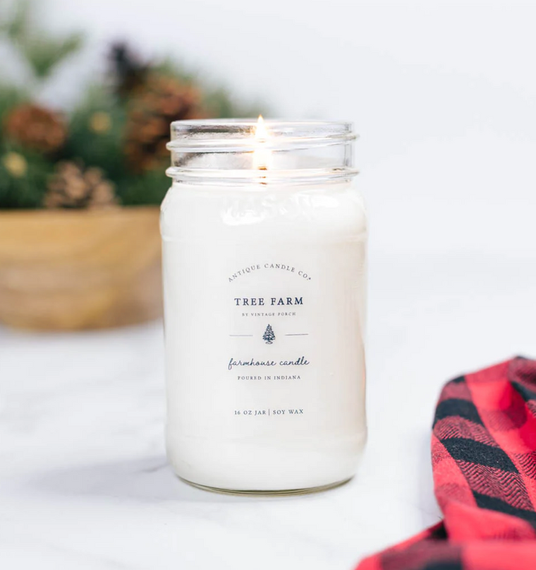 Tree Farm 16oz Mason Jar Candle