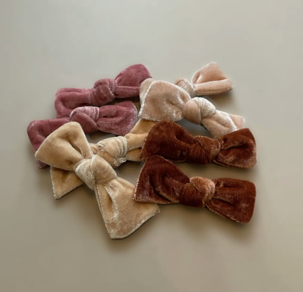 Vanessa Velvet Bow Clips