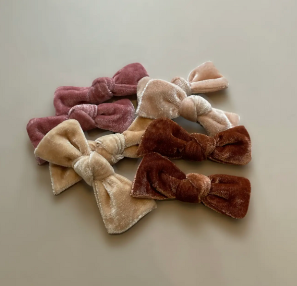 Vanessa Velvet Bow Clips