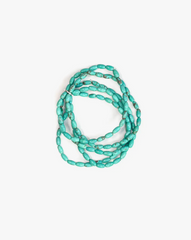 Five Strand Green Turquoise Beaded Bracelet