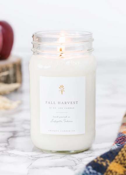 Fall Harvest 16oz Mason Jar Candle