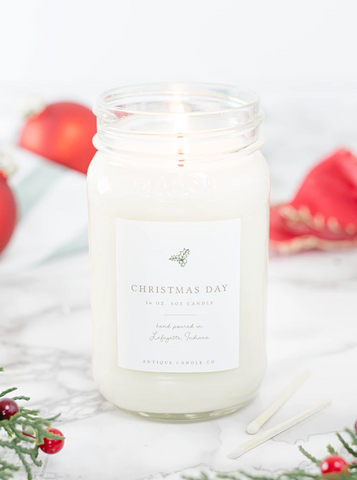 Christmas Day 16oz Mason Jar Candle