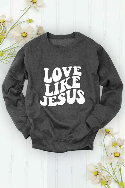 Love Like Jesus Graphic Crew (Charcoal)