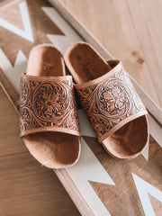 Tooled Leather Tallulah Sandals